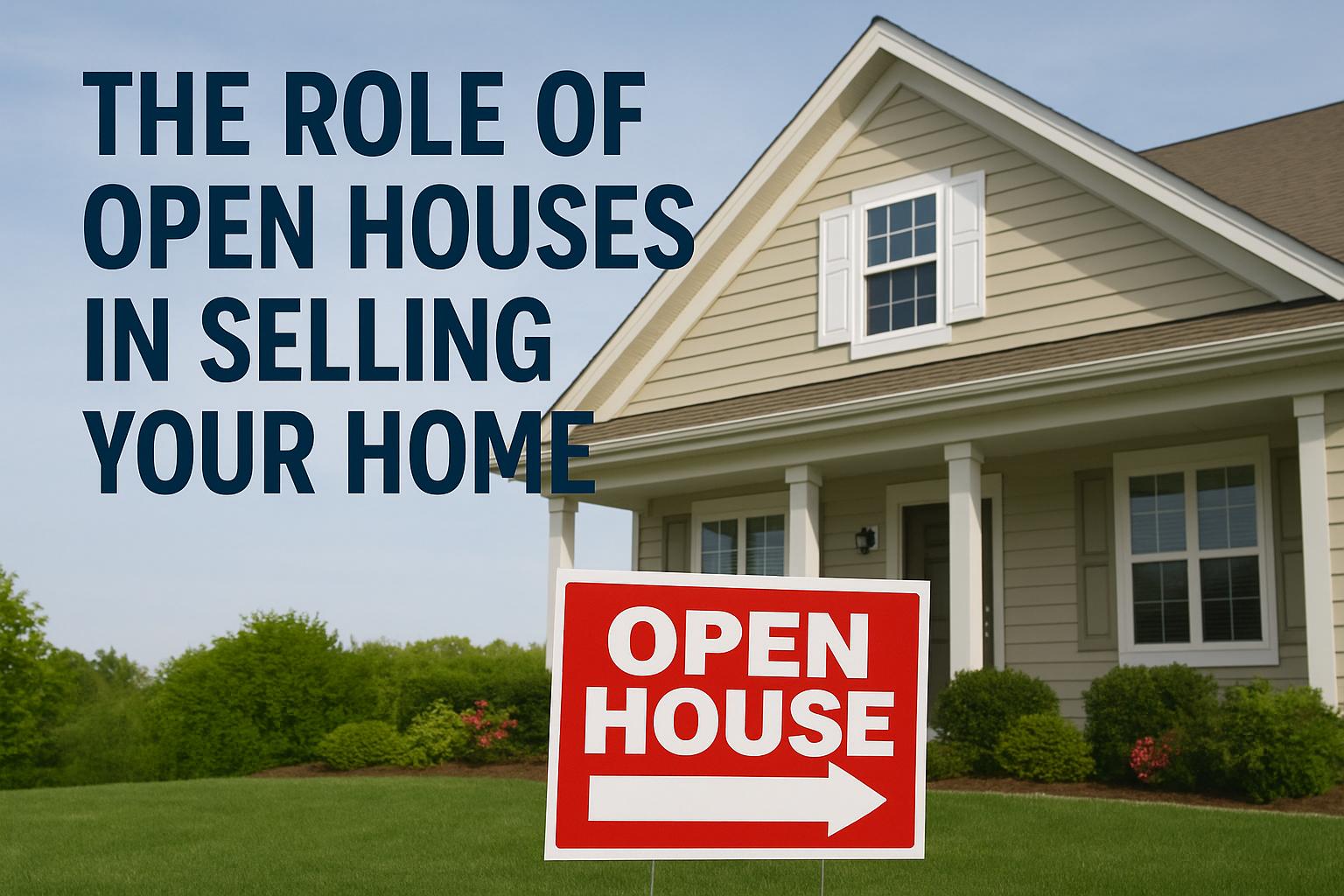 The role of open houses in selling your home.