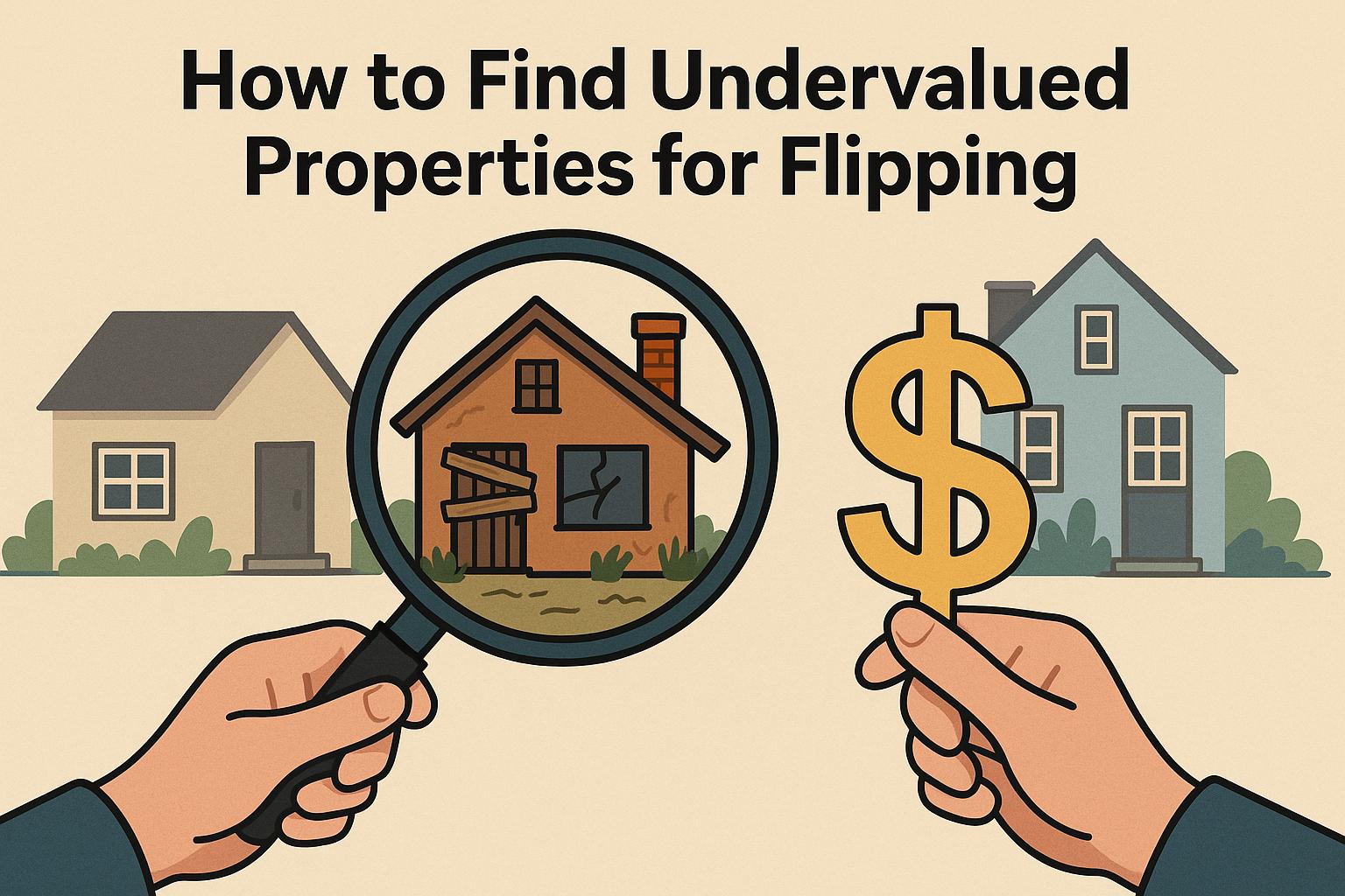 How to find undervalued properties for flipping.