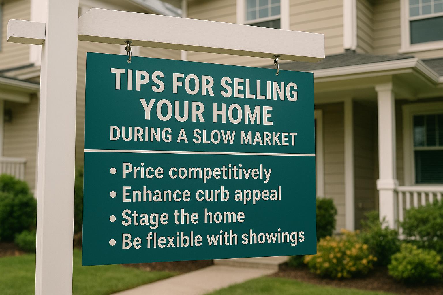 Tips for selling your home during a slow market.