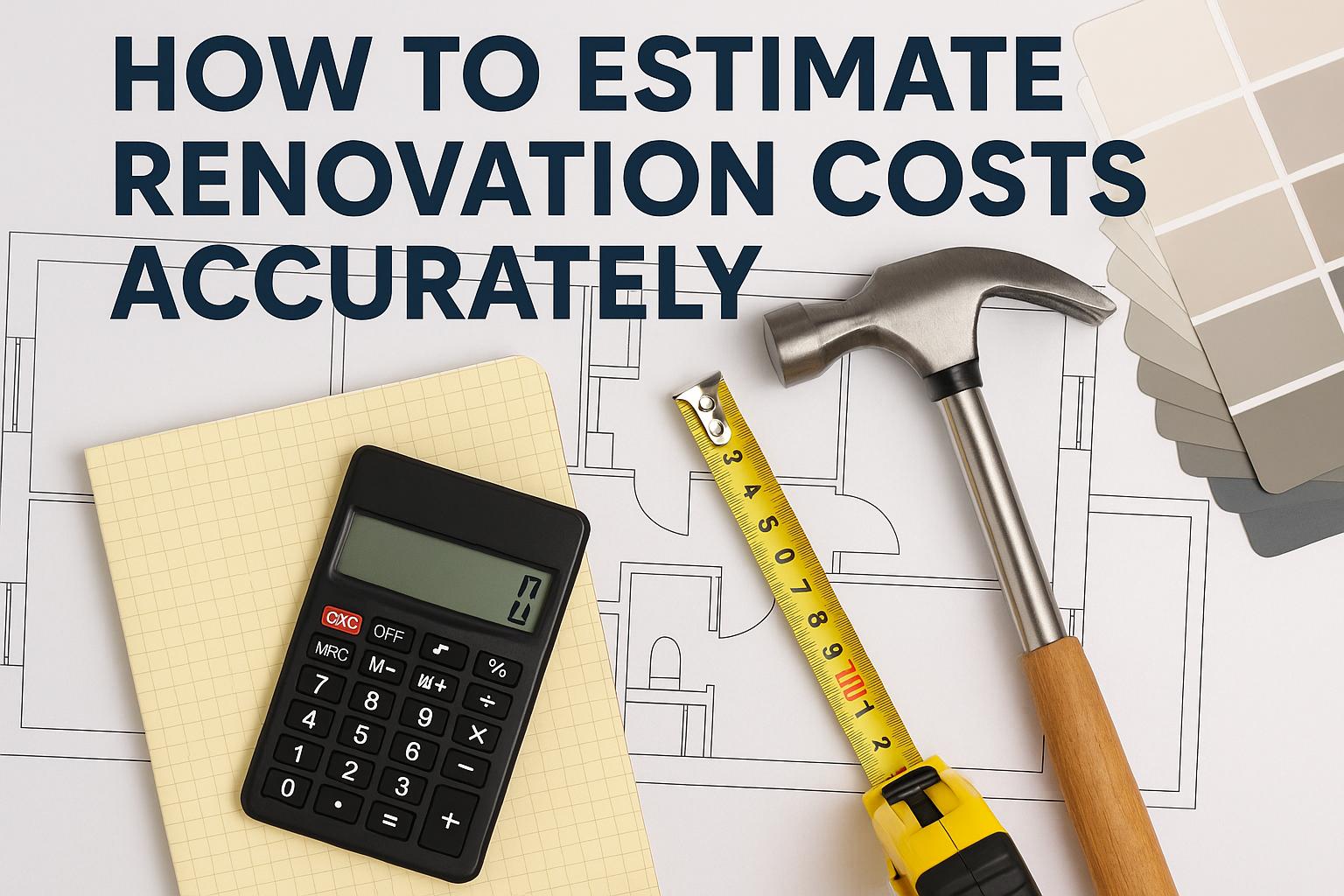 How to estimate renovation costs accurately.