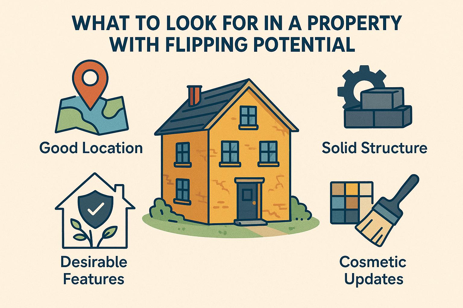 What to look for in a property with flipping potential.