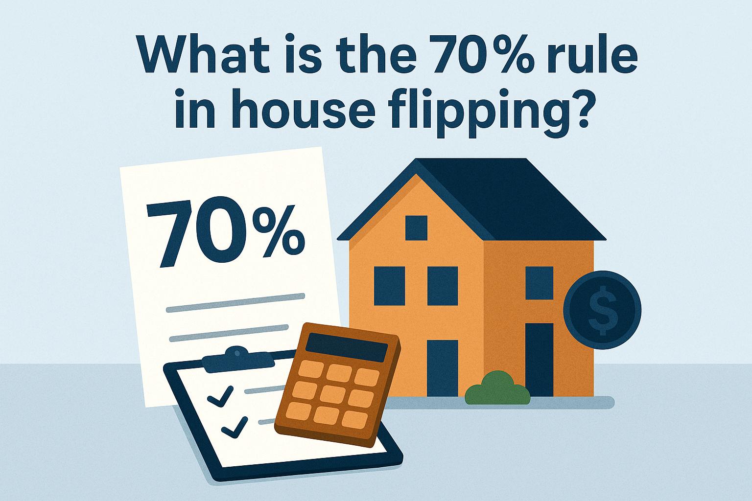 What is the 70% rule in house flipping?