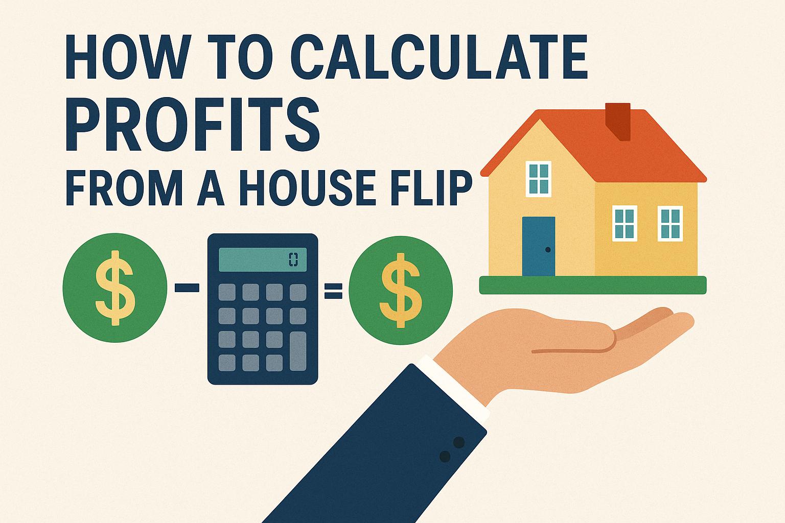 How to calculate profits from a house flip.