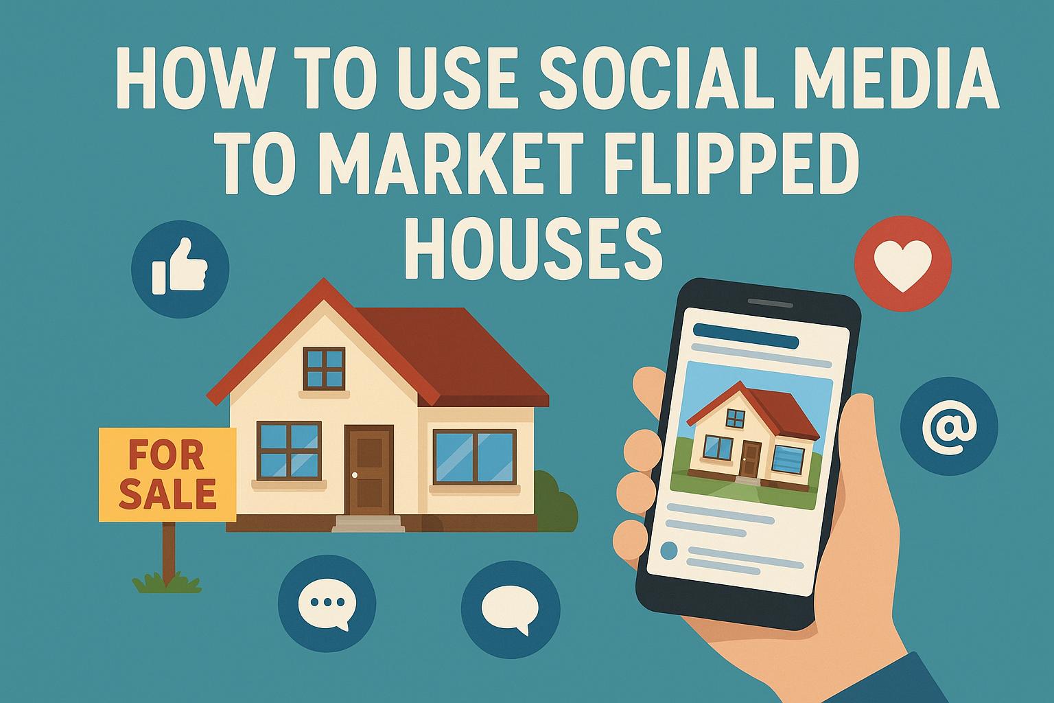 How to use social media to market flipped houses.