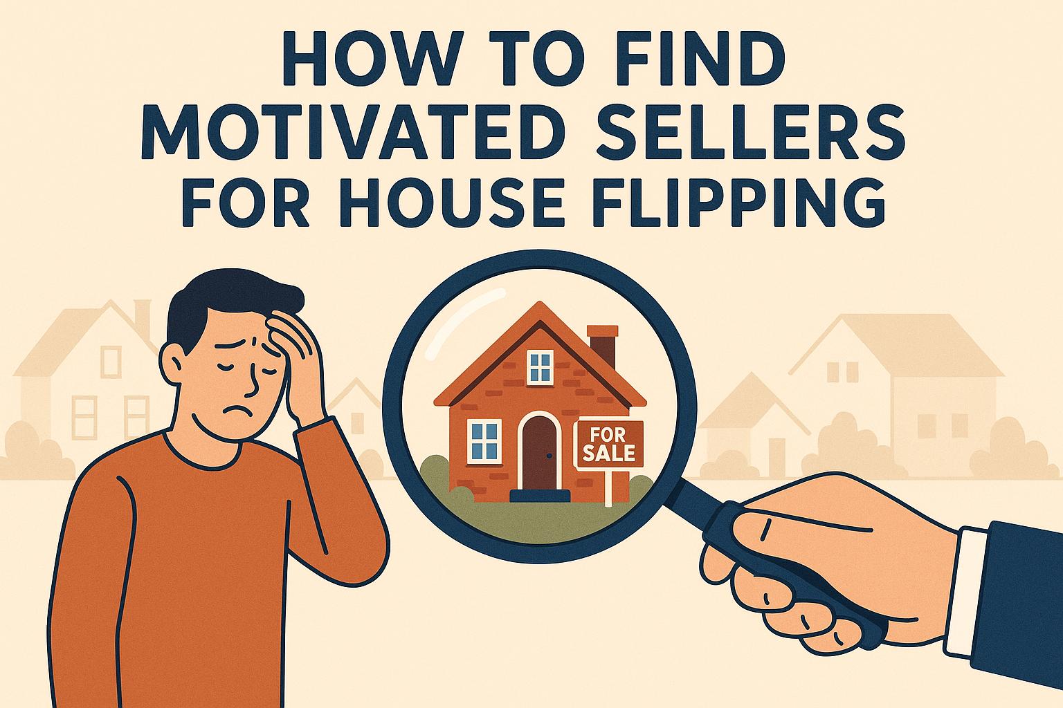 How to find motivated sellers for house flipping.