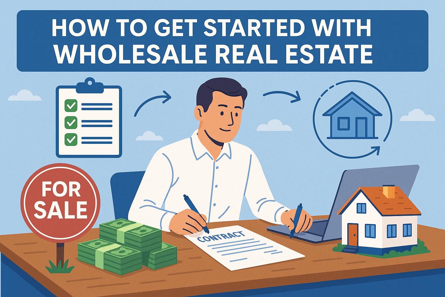 How to get started with wholesale real estate.