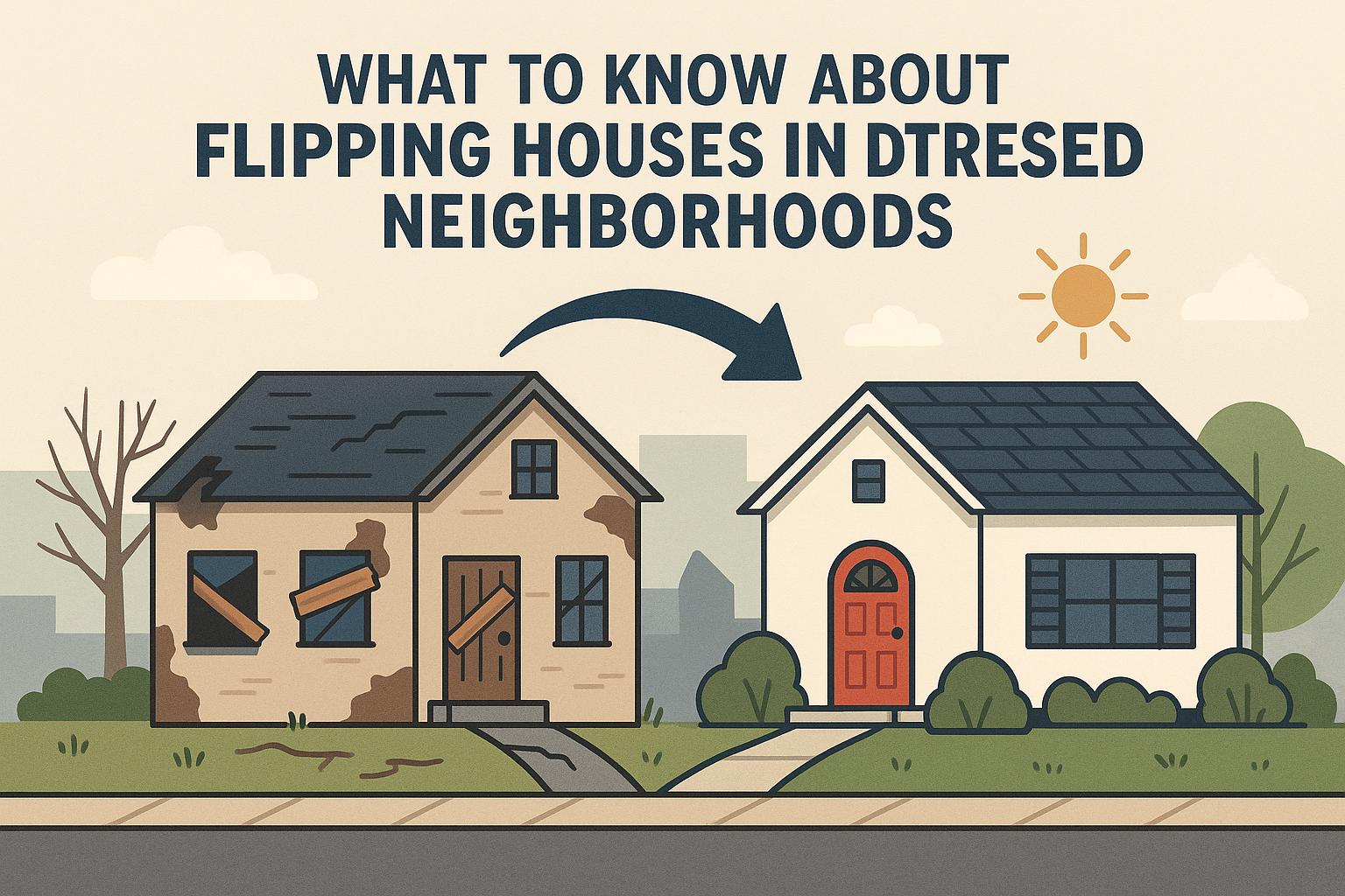 What to know about flipping houses in distressed neighborhoods.