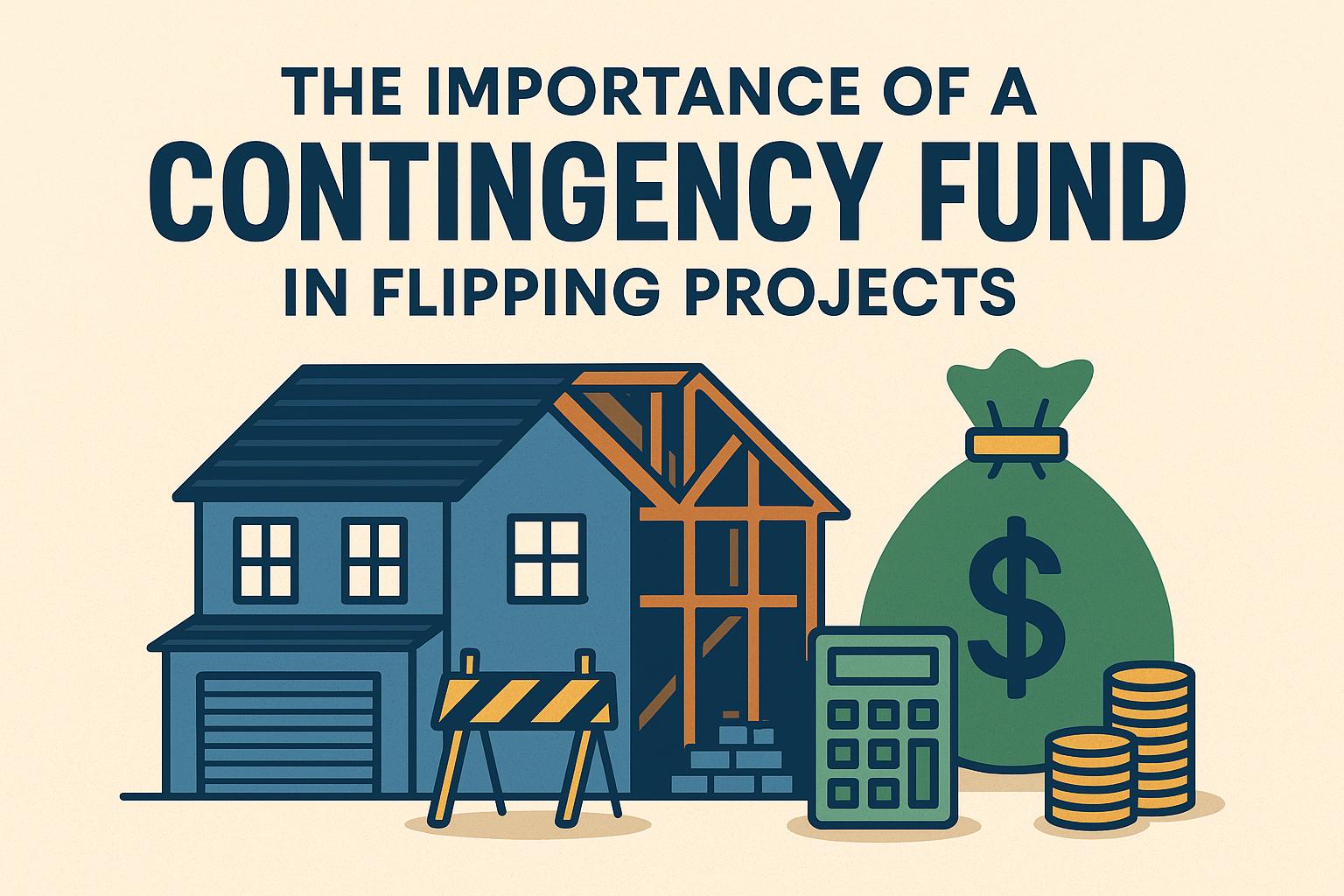 The importance of a contingency fund in flipping projects.