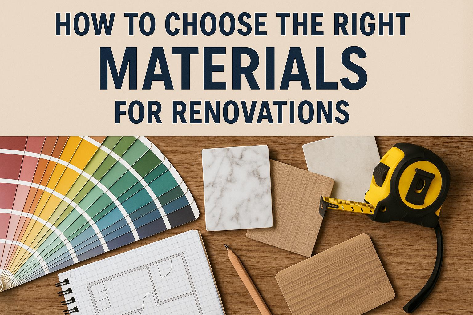 How to choose the right materials for renovations.