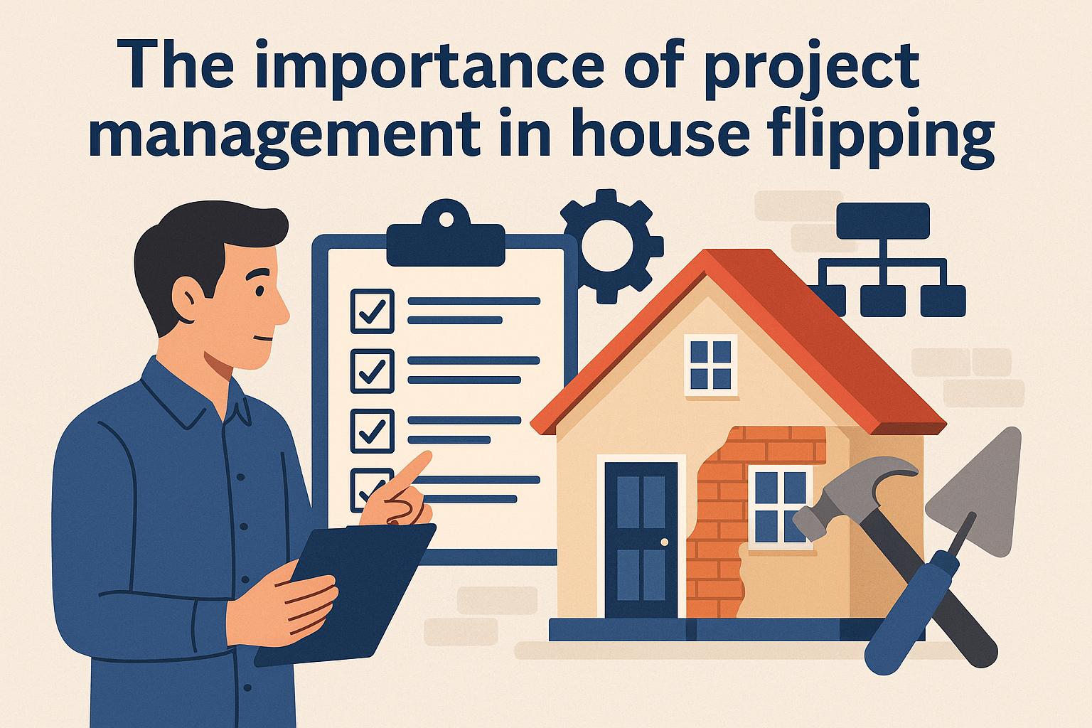 The importance of project management in house flipping.